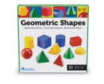 Corpuri geometrice din plastic - 10 piese - Jocuri matematice - Learning Resources
