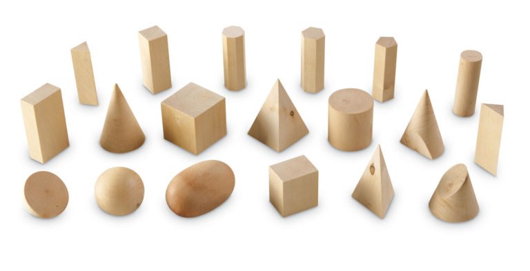 Forme geometrice din lemn (set 19) - Jocuri matematice - Learning Resources