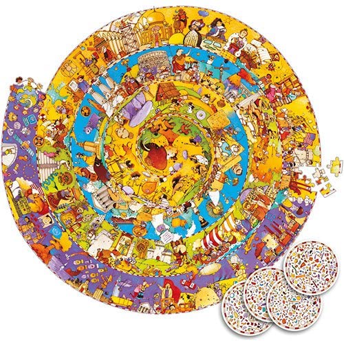 Istoria omenirii - Puzzle educativ şi de observatie - Circular - 65 cm diametru Djeco 2
