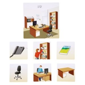 Cartoane educative tematice - pictorial cu tema Acasa