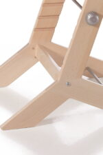 Scaun inalt - inaltime variabila - bebe cresa gradinita - lemn natur