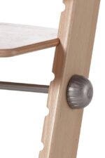 Scaun inalt - inaltime variabila - bebe cresa gradinita - lemn natur