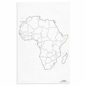 Africa: Political (50)-produs original Nienhuis Montessori-prin Didactopia by Evertoys