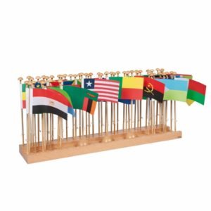 Flag Stand Of Africa-produs original Nienhuis Montessori-prin Didactopia by Evertoys
