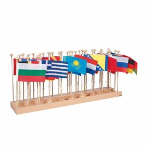 Flag Stand Of Europe-produs original Nienhuis Montessori-prin Didactopia by Evertoys