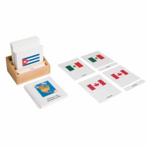 Flags Of North America (German version)-produs original Nienhuis Montessori-prin Didactopia by Evertoys