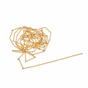 Golden Bead Chain Of 1000: Individual Beads (Nylon)-produs original Nienhuis Montessori-prin Didactopia by Evertoys