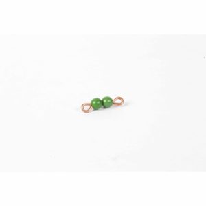 Individual Nylon Bead Bar Of 2 : Green-produs original Nienhuis Montessori-prin Didactopia by Evertoys