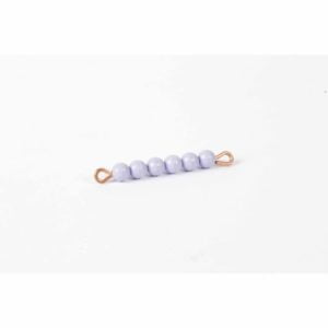 Individual Nylon Bead Bar Of 6 : Purple-produs original Nienhuis Montessori-prin Didactopia by Evertoys