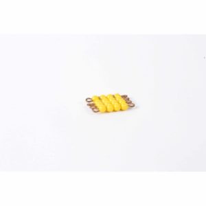Individual Nylon Bead Square Of 4: Yellow-produs original Nienhuis Montessori-prin Didactopia by Evertoys