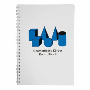 Kontrollbuch für die geometrischen Körper (German version)-produs original Nienhuis Montessori-prin Didactopia by Evertoys