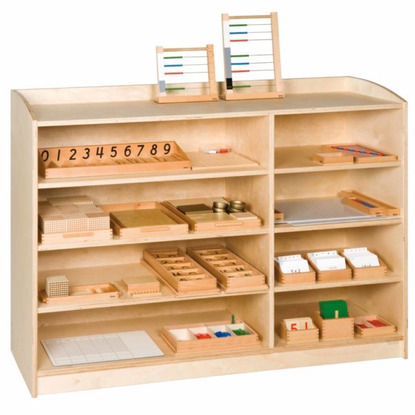 Material Cabinet: 8 Compartments (101 cm)-produs original Nienhuis Montessori-prin Didactopia by Evertoys