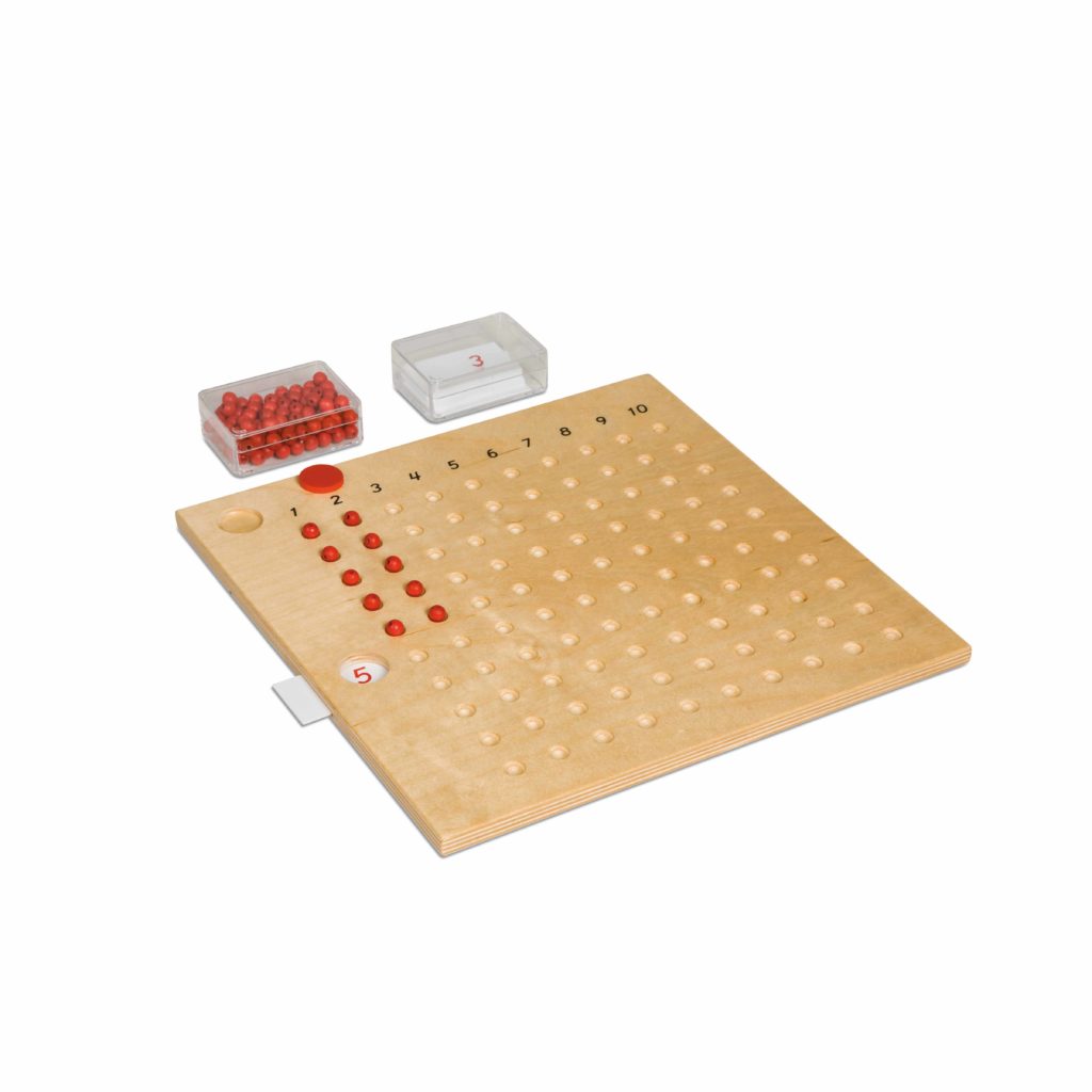 Multiplication Board-produs original Nienhuis Montessori-prin Didactopia by Evertoys