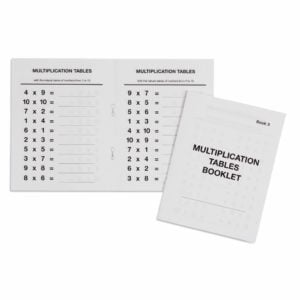 Multiplication Tables Booklet: 3-produs original Nienhuis Montessori-prin Didactopia by Evertoys