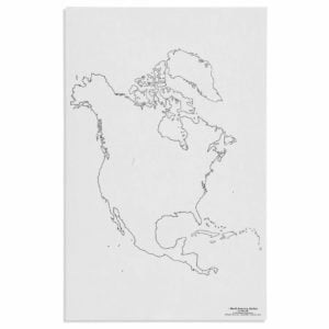 North America: Outline (50)-produs original Nienhuis Montessori-prin Didactopia by Evertoys