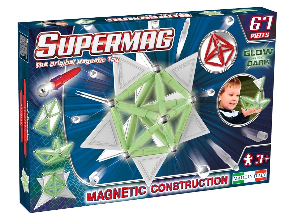 Set Constructie Luminos 67 Piese - Supermag - prin Didactopia by Evertoys