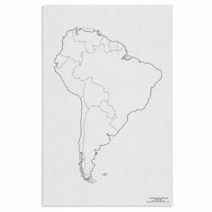 South America: Political (50)-produs original Nienhuis Montessori-prin Didactopia by Evertoys