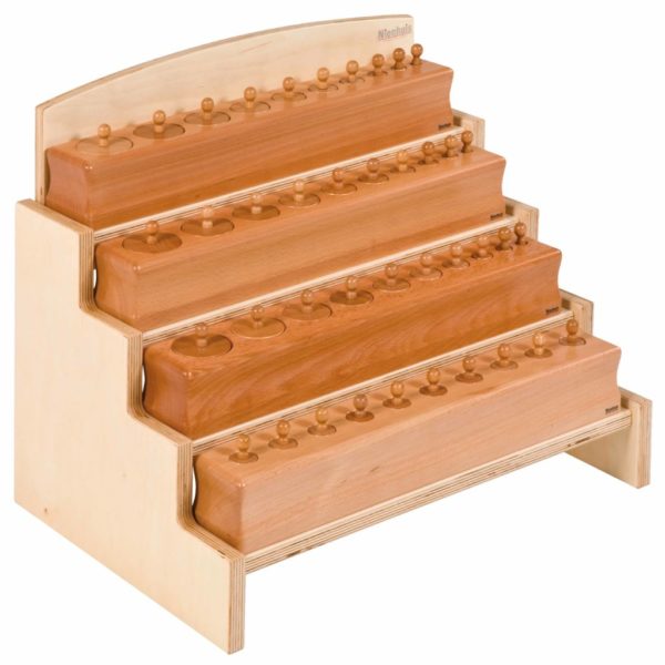 Stand For Cylinder Blocks-produs original Nienhuis Montessori-prin Didactopia by Evertoys