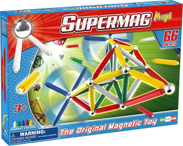 Supermag Maxi Primary - Set Constructie 66 Piese - Supermag - prin Didactopia by Evertoys