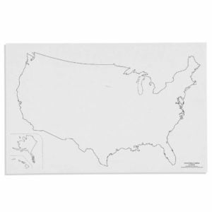 United States: Outline (50)-produs original Nienhuis Montessori-prin Didactopia by Evertoys