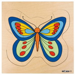 Growth puzzle - butterfly-produs original Educo / Jegro -prin Didactopia by Evertoys