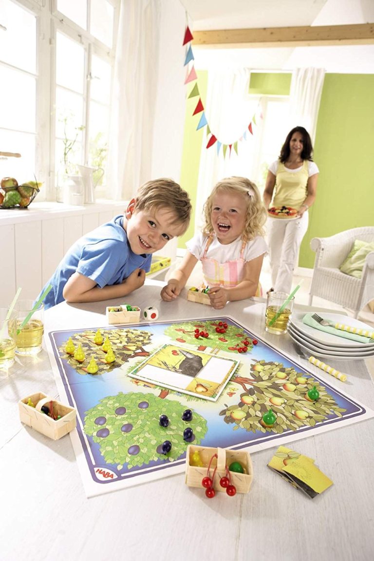 Corbul si livada - Obstgarten - joc cognitiv copii - Haba Germania