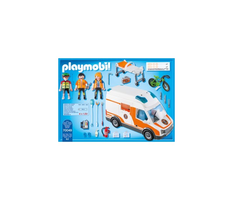 AMBULANTA CU LUMINI INTERMITENTE-Playmobil-City Life-PM70049