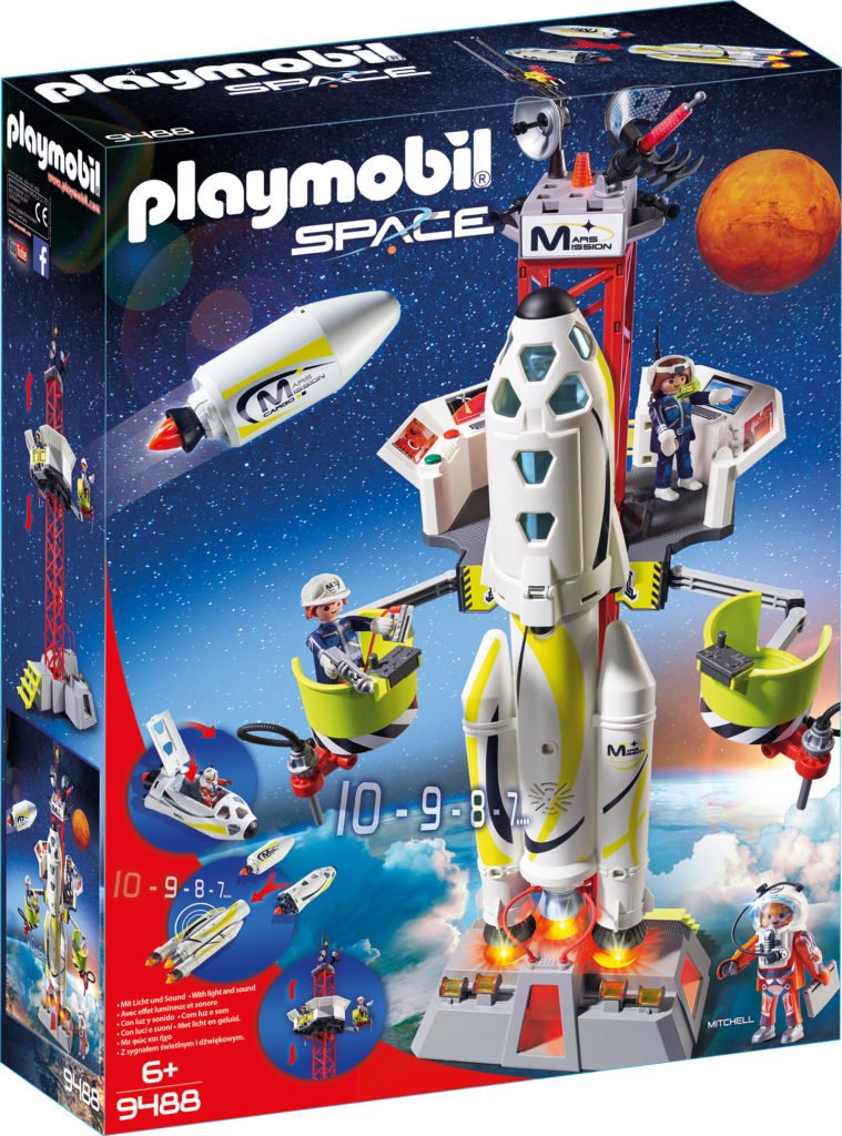 Racheta Spatiala Cu Lansator-Playmobil-Space-PM9488