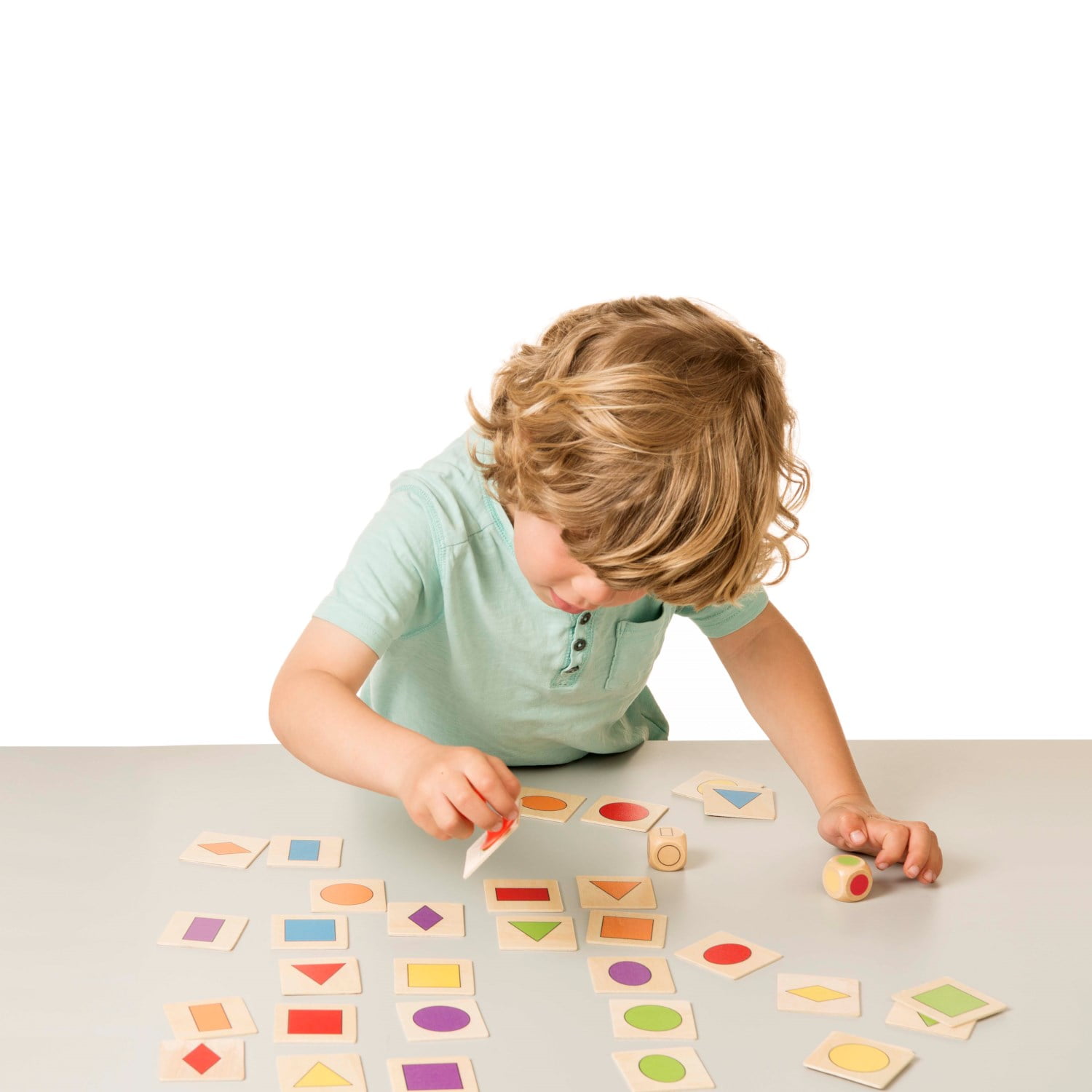 Inhata Forma - joc rapid de asociere forme si culori - Toys for Life prin Didactopia