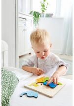 Puzzle din lemn - Bebe - Animale de companie - HABA prin Didactopia