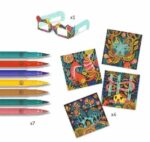 Fantezie în pădure - Atelier de colorat cu efecte 3D - Inclusiv 7 carioci - imagine 2