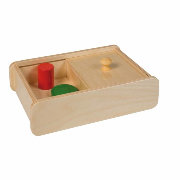 Box With Sliding Lid-produs original Nienhuis Montessori-prin Didactopia by Evertoys