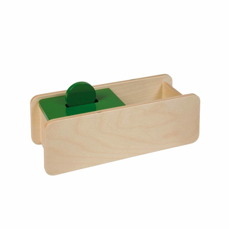 Imbucare Box With Flip Lid – 1 Slot-produs original Nienhuis Montessori-prin Didactopia by Evertoys