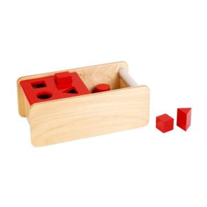 Imbucare Box With Flip Lid – 4 Shapes-produs original Nienhuis Montessori-prin Didactopia by Evertoys