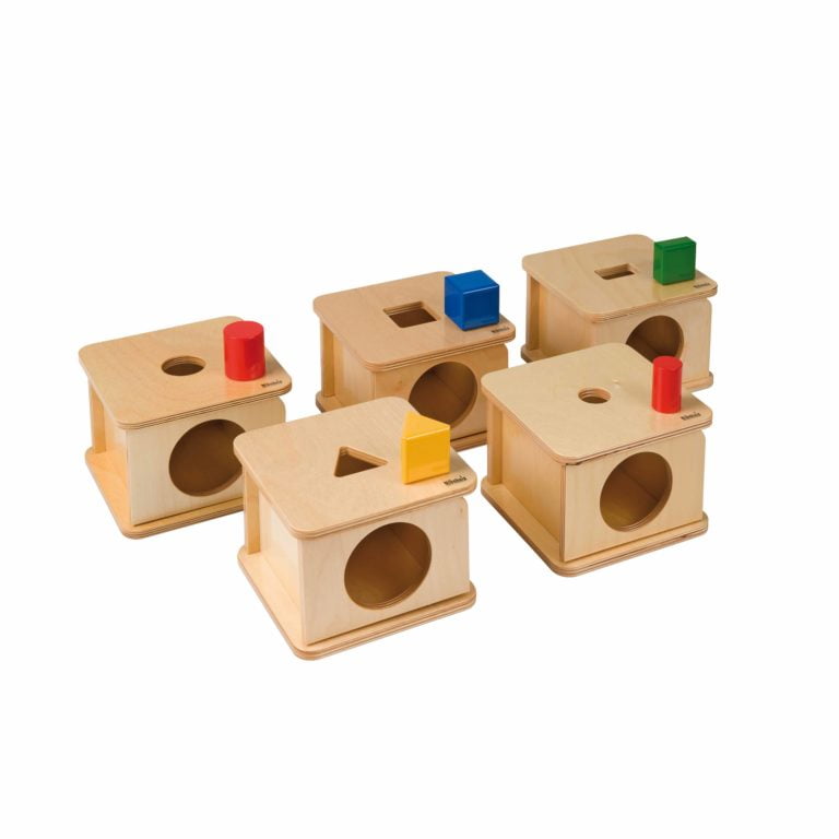 Imbucare Box With Large Cylinder-produs original Nienhuis Montessori-prin Didactopia by Evertoys