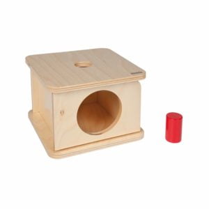 Imbucare Box With Small Cylinder-produs original Nienhuis Montessori-prin Didactopia by Evertoys