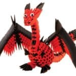 Origami 3D - Dragon - Set bricolaj hârtie. CreativaMente by Didactopia 1