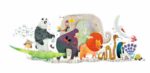 Puzzle gigant Djeco Parada animalelor-DJECO-Didactopia