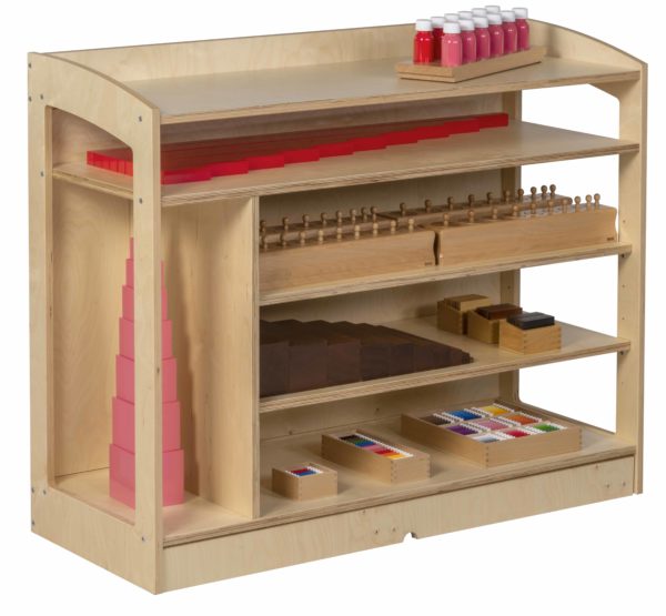 Sensorial Cabinet: Open Back (93 cm)-produs original Nienhuis Montessori-prin Didactopia by Evertoys