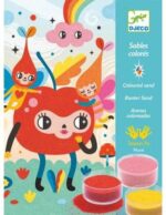 Set tehnică creativă tip aplicare - Nisip colorat - Animaluțe - Djeco by Difdactopia 1