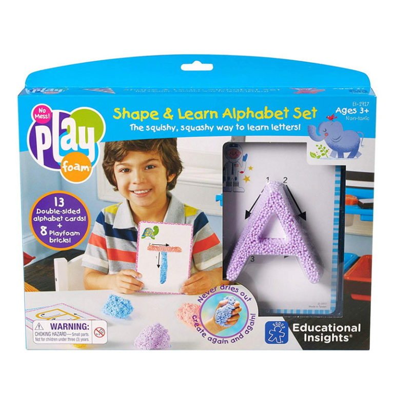 Spumă Playfoam®de modelat - Set modelare alfabet - Educational Insights by Didactopia 2