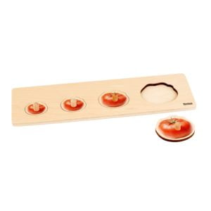 Toddler Puzzle: 4 Tomatoes-produs original Nienhuis Montessori-prin Didactopia by Evertoys