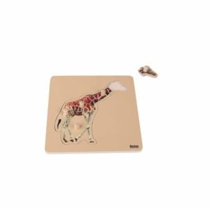 Toddler Puzzle: Giraffe-produs original Nienhuis Montessori-prin Didactopia by Evertoys