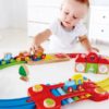 Trenuleţ lemn bebe - Traseul curcubeului - Circuit cu efecte sonore şi activităţi cognitive - Hape 2