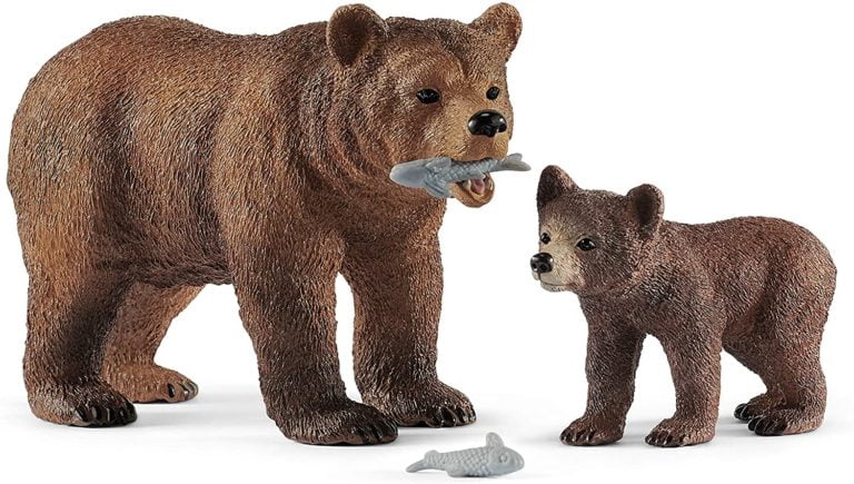Ursoaica Grizzly cu pui - Wild Life - figurine Schleich 2