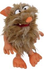 Flausi, monstrulețul bun la toate - Marionetă - Păpuşă de mână, 35cm - Living Puppets by Didactopia 4