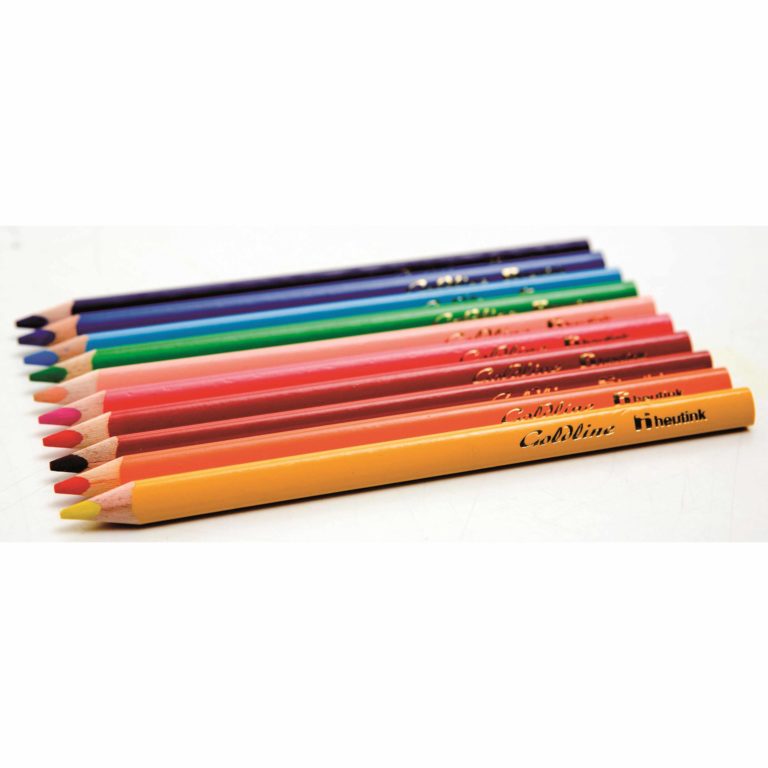 Jumbo Crayons triangular Goldline - Heutink - Carton of 12 - Assorted colours-Educo-prin Didactopia by Evertoys