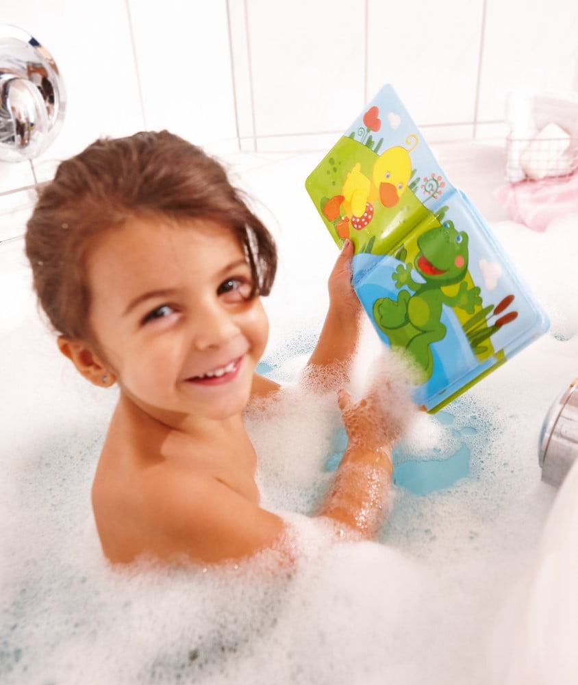 Ratușca veselă. Prima lecție de înot - Carte tip jucărie pentru baie - HABA by Didactopia 5