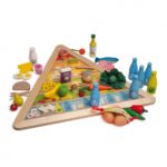 Piramida Nutrițională - Set alimente lemn de jucărie pentru copii - Erzi Germania 1