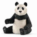 Ursoaică Panda mare şezând 14733 - Wild Life - Figurina originala Schleich - Didactopia